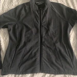 Athleta zip up knit jacket